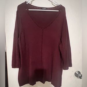 Roz & Ali Sweater Blouse
